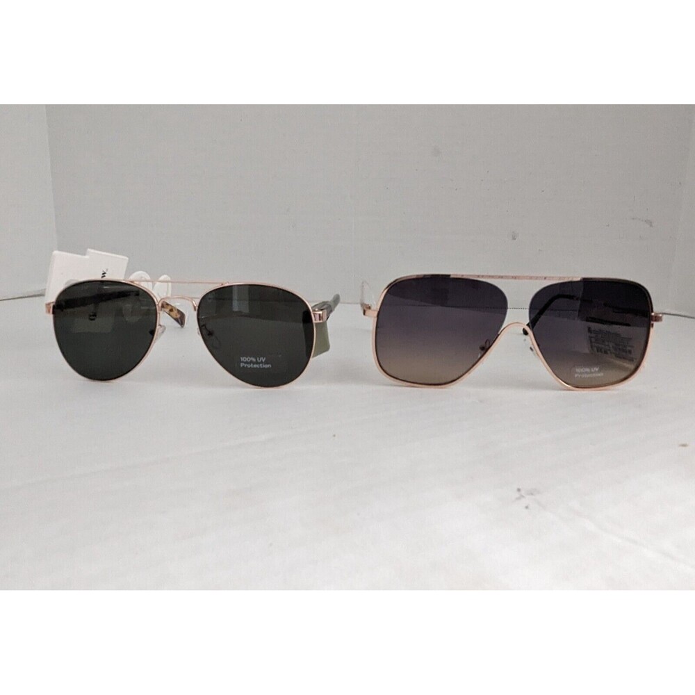 Women's Aviator Sunglasses - A New Day & Goodfellow - 2 Pair L